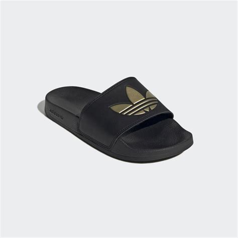 adidas badslippers zwart goud|Adidas online shop.